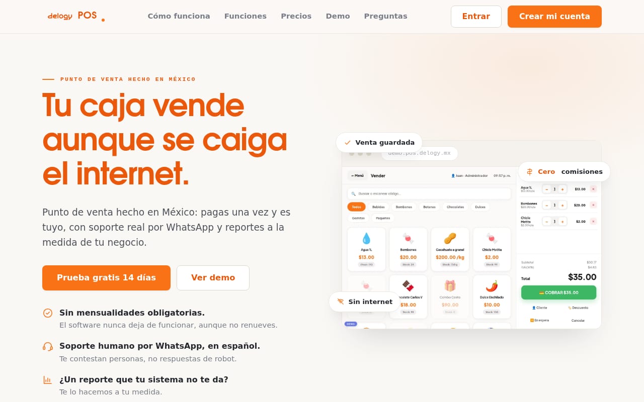 Captura del proyecto Delogy POS