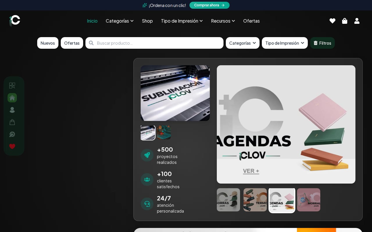 Captura del proyecto iClover